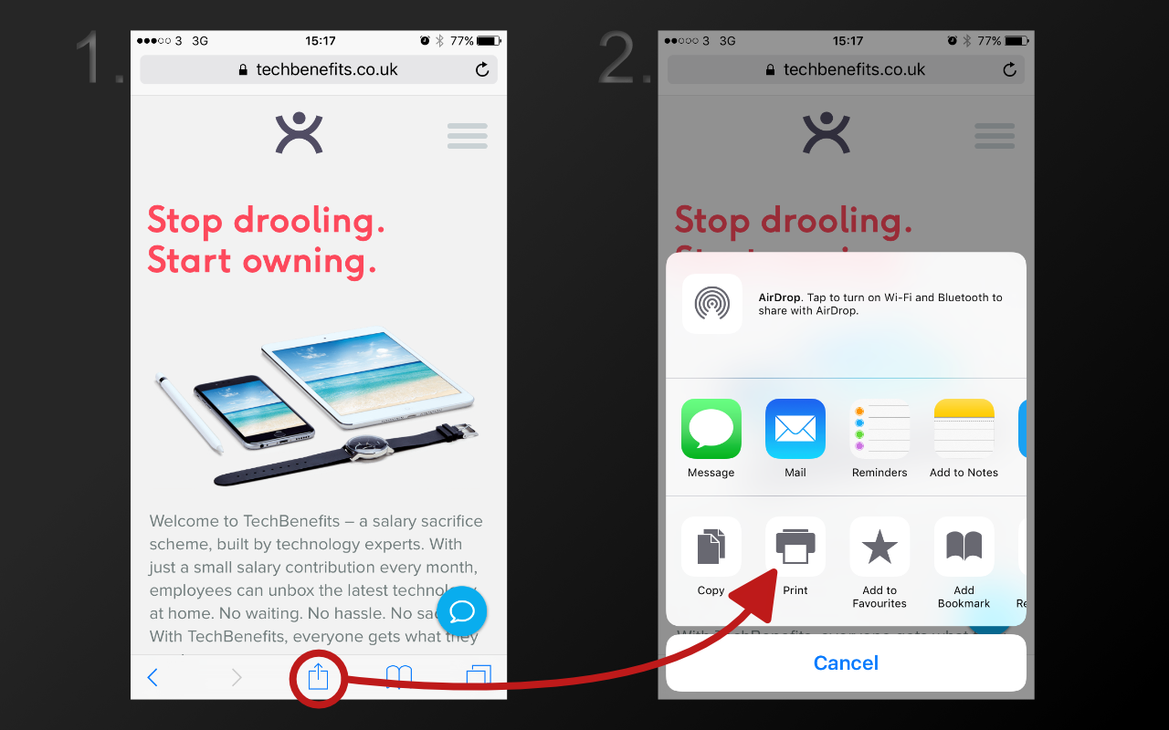 How to print websites to PDF on iOS devices - TechBenefits